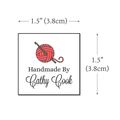 Cotton Crochet Yarn Ball (1.5"x1.5"-Cotton) personalized sewable labels