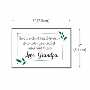 Cotton Leaf Quote (2"x3" Cotton - 12 labels/set)