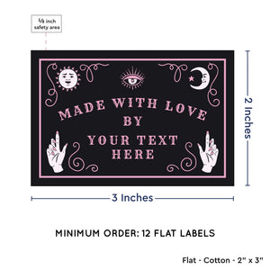 Cotton Spirit Board (2"x3" Cotton - 12 labels/set) crochet tags crocheted by tags crochet labels