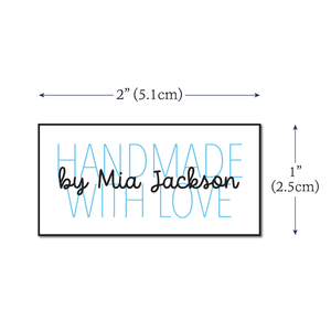 Cotton Modern With Love (2"x1"-Cotton) labels for handmade items