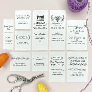 Cotton Best Sellers Satin Collection Package custom clothing labels custom tags for clothing clothing label maker