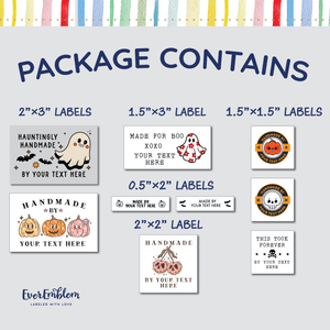 Cotton Halloween Collection Package custom clothing labels custom tags for clothing clothing label maker