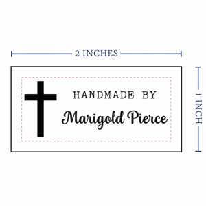 Cotton Faithful Hands (2"x1"-Cotton) custom clothing labels sew on custom sew in tags custom sewing tags
