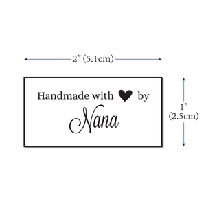 Cotton Signature with Love (2"x1"-Cotton) custom product labels fabric tags
