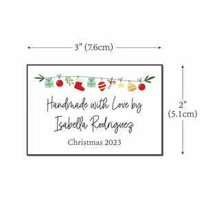 Cotton Christmas Garland (2"x3" Cotton - 12 labels/set)