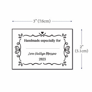 Cotton Swirl Accent Border with Fill in Blanks (2"x3" Cotton - 12 labels/set)