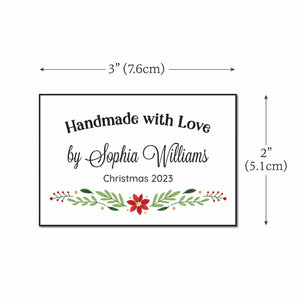 Cotton Festive Floral (2"x3" Cotton - 12 labels/set)