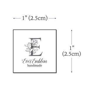 Cotton Floral Letter (1"x1"-Cotton)