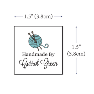 Cotton Knit Yarn Ball (1.5"x1.5"-Cotton) custom product labels fabric tags