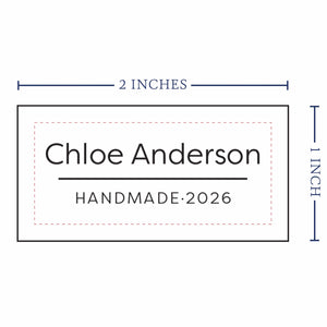 Cotton Modern Signature (2"x1"-Cotton) iron on clothing labels iron on name labels iron on labels iron on labels for clothes