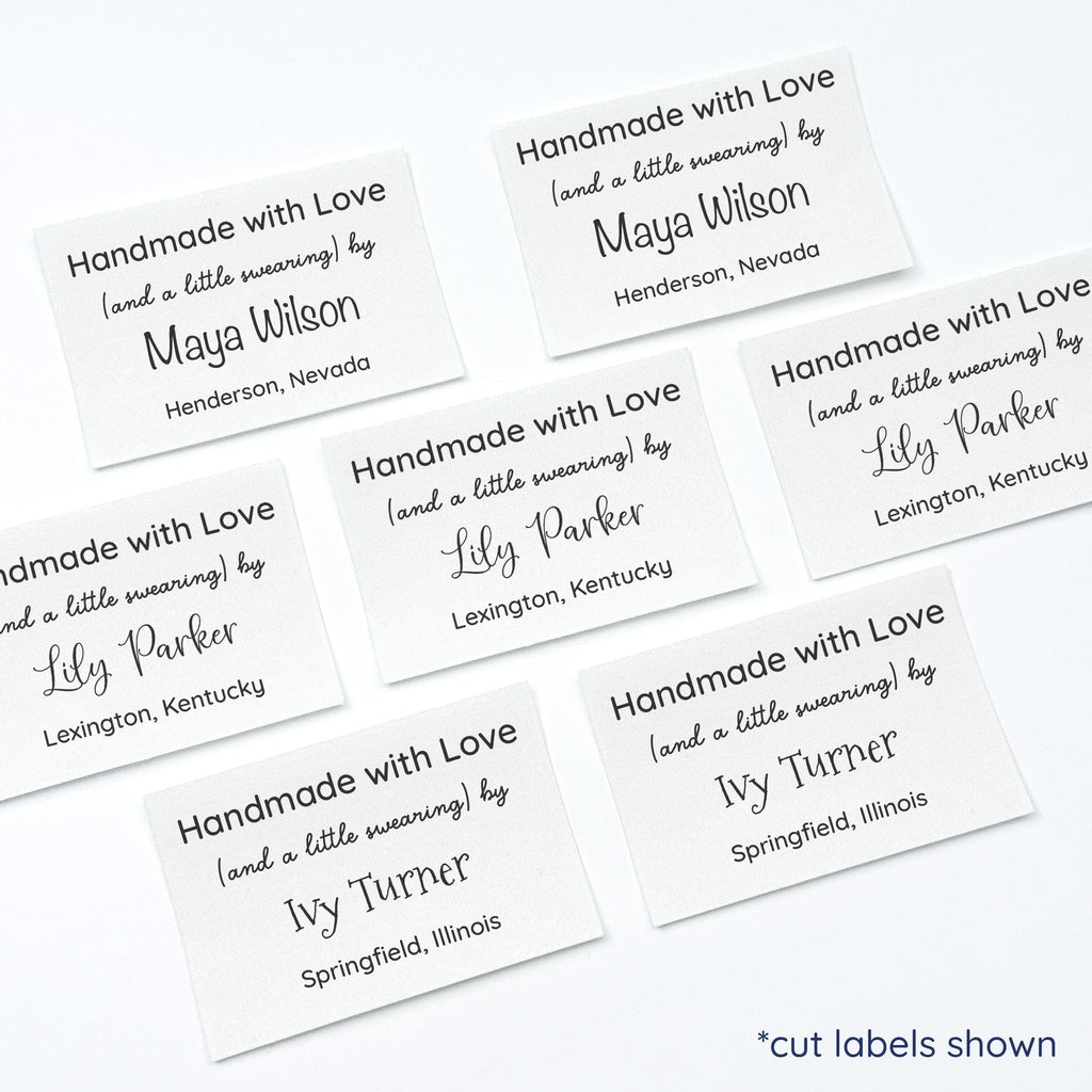 personalized-quilt-text-labels-2-x3-cotton-tags-everemblem for Free Printable Labels For Handmade Items Personalized Quilt Text Labels - 2