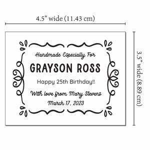 Decorative Frame Single Label