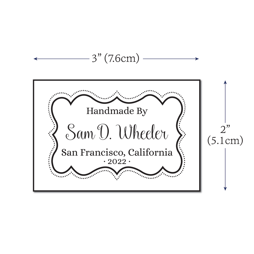 Swirl Border Large Label Set Tag - 2 swirl-border-large-label-set-tag-2-x3-cotton-tags-everemblem