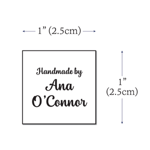 Cotton Small Text Labels - 3 lines (1"x1"-Cotton) best iron on labels
