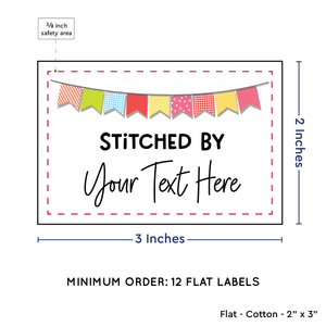 Cotton Colorful Banner (2"x3"-Cotton)