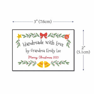 Cotton Holiday Bells (2"x3" Cotton - 12 labels/set)
