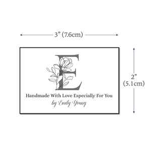 Cotton Floral Letter (2"x3"-Cotton)