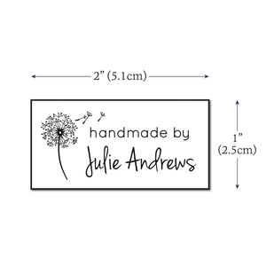 Cotton Wishing Flower (2"x1"-Cotton) custom product labels fabric tags