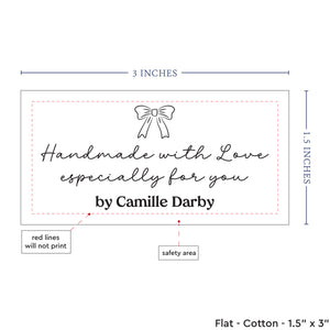 Signature Bow Tag (1.5"x3"-Cotton)