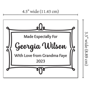 Vintage Frame Single Label