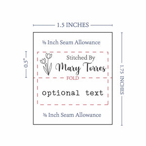 Satin Spring Tulip (1.5" wide - Satin) customized ribbon ribbon printing printing on ribbon ribbon with print printed ribbon personalized