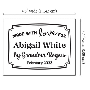 Classic Frame Single Label