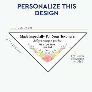 Custom Floral Corner Quilt Label Sewing labels for quilts custom quilting labels quilt name tags