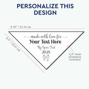 Lovely Little Bow corner label Sewing labels for quilts custom quilting labels quilt name tags