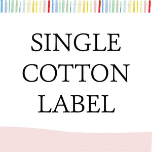 Single Cotton Label