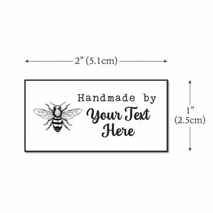 Cotton Floral Bee (2"x1") - Cotton