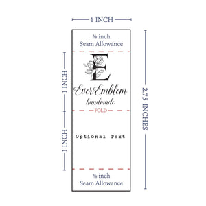 Satin Floral Letter - Satin - 1" wide