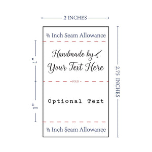 Satin Sewing Needle Satin Set- 2" wide Ribbon custom clothing labels sew on