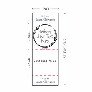 Satin Circle Heart - Satin - 1" wide