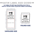 Satin Sewing Machine Satin Set sewing labels washable