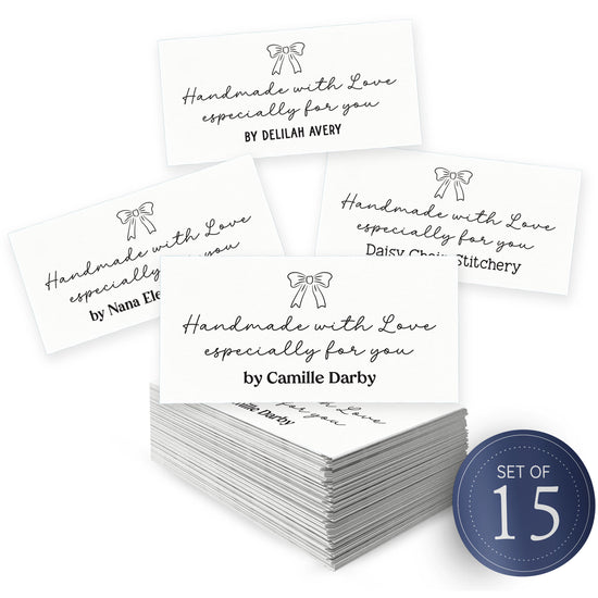 Signature Bow Tag (1.5"x3"-Cotton)