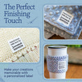 Text only square (1.5"x1.5"-Cotton)