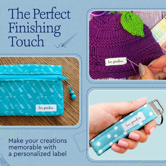 Tiny Text Labels (0.5"x1.5"-Cotton)