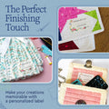 Thread and Flowers with Fill in Blanks (2"x3" Cotton - 12 labels/set)