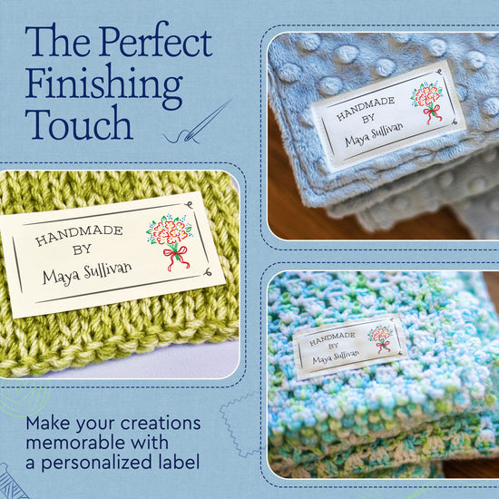 Wrapped in Flowers (1.5"x3"-Cotton)