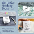 Monogram Satin Labels (1.5" wide - Satin)
