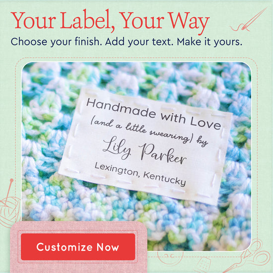 Large Text Only Label (2"x3"-Cotton)