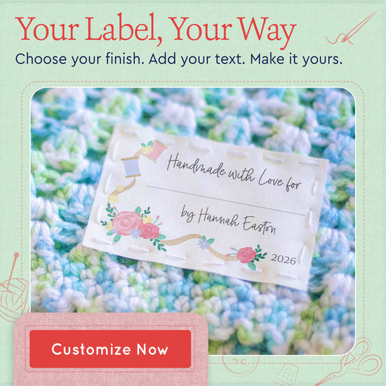 Thread and Flowers with Fill in Blanks (2"x3" Cotton - 12 labels/set)