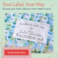 Double Heart Border (2"x3" Cotton - 12 labels/set)
