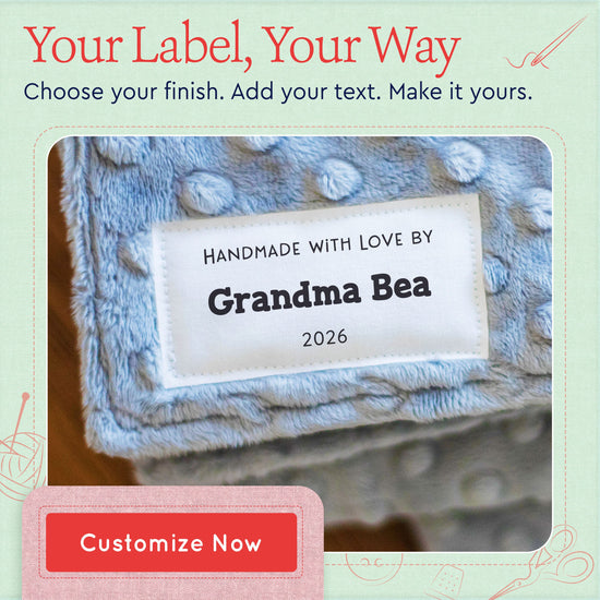 Text Only Medium Large Label (1.5"x3"-Cotton)