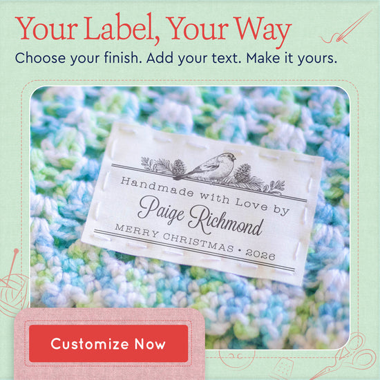 Winter Bird (2"x3" Cotton - 12 labels/set)