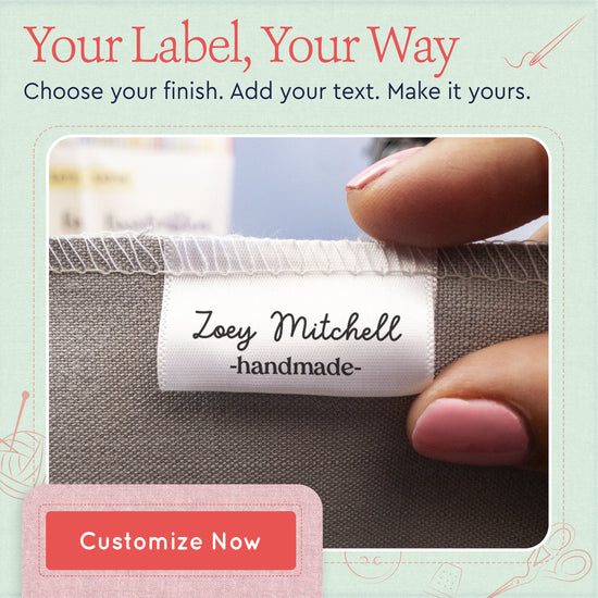 Signature Satin Tags (1.5" wide - Satin)