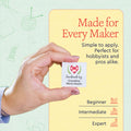 Quilted Heart (1.5"x1.5"-Cotton)