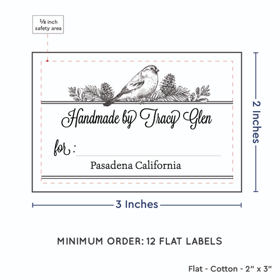 PPLR_HIDDEN_PRODUCT Winter Birds with Fill in Blanks (2"x3" Cotton - 12 labels/set)