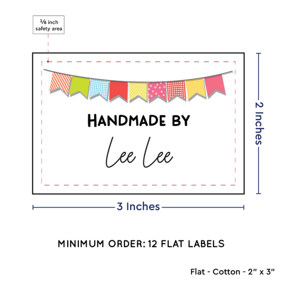 PPLR_HIDDEN_PRODUCT Colorful Banner (2"x3" Cotton - 12 labels/set)