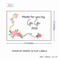 PPLR_HIDDEN_PRODUCT Thread and Flowers (2"x3" Cotton - 12 labels/set)